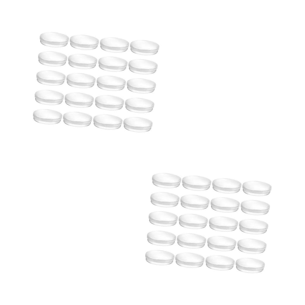 Zerodeko 60pcs Plastic Petri Dishes Boy Girl Science Projects Laboratory Culture Plates for Biology and Microbiology Experiments