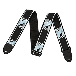 SM SunniMix Sangle de guitare épaississant les accessoires de musique brodés pour basse, Bleu noir - Les Beatles, Paul McCartney, John Lennon, RIngo Starr, George Harrison SM SunniMix Sangle de guitare épaississant les accessoires de musique brodés pour basse, Bleu noir – Image 3