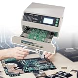 zallus reflow oven controller 【AUMENTO DI TEMPERATURA UNICO E DESIGN DI TEMPERATURA UNIFORME】Forno di riflusso PCB T962 con riscaldamento rapido e ventola di temperatura uniforme con una potenza di uscita di 800 W, la temperatura è più accurata e uniforme. Il forno di saldatura a riflusso può completare automaticamente e accuratamente l'intero processo di produzione in base alla curva di temperatura preimpostata.