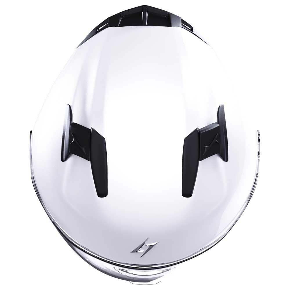 Kask motocyklowy/skuterowy otwarty STORMER Rival Nardo White Pearly, ECE 22.06 – blenda przeciwsłoneczna, przystosowany do montażu interkomu Bluetooth i wkładki Pinlock