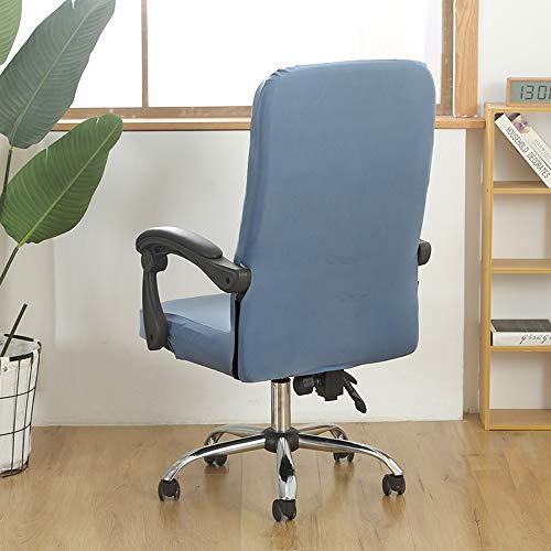 Capa protetora de tecido Jacquard com elastano Souarts, cor sólida, removível, para cadeira de escri