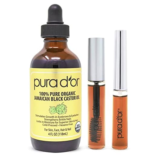 PURA D'OR Organic Jamaican Black Castor Oil, Natural Smoky Scent