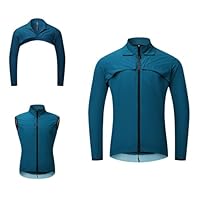 Visibilité Velo Gilet Réfléchissant Cyclisme WOSAWE - Haute Visibilité Nuit - Imperméable Et Coupe-vent Veste Para