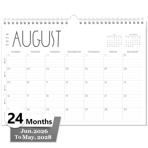 Image of GuassLee Wall Calendar 2026-2027, 24 Months (Jun 2026-May 2028), 17 inchx12 inch