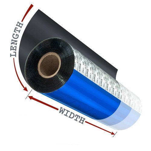 [FED110G30] BarcodeFactory 4.33 x 244ft Black Resin Ribbon 0.5-inch Core Qty: 24