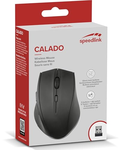Souris sans fil silencieuse avec boutons silencieux Speedlink - 5