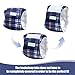 wegreeco Small Dog Diapers Male,Reusable Belly Bands for Male Dogs,Washable Doggie Puppy Male Diapers Wraps,Medium Large Size (5 Pack Small, Checkered Pattern)