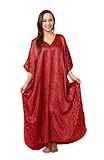Up2date Fashion Women's Caftan/Kaftan, Red Cheetah Print with Aztec Border, One Size, Style Caf-70