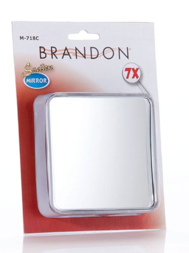 7x Square Suction Mirror, 4 Inches