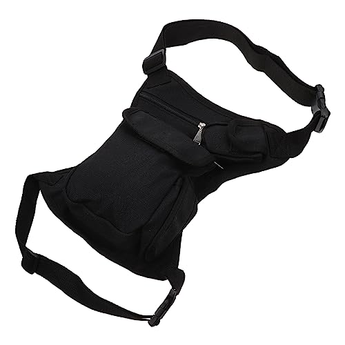 ifundom Riñonera Deportiva Riñonera De Senderismo Bolsa De De Montar Bolsa De para Acampar Billetera De Cintura para Viaje Pequeño Cangurera Lienzo Black