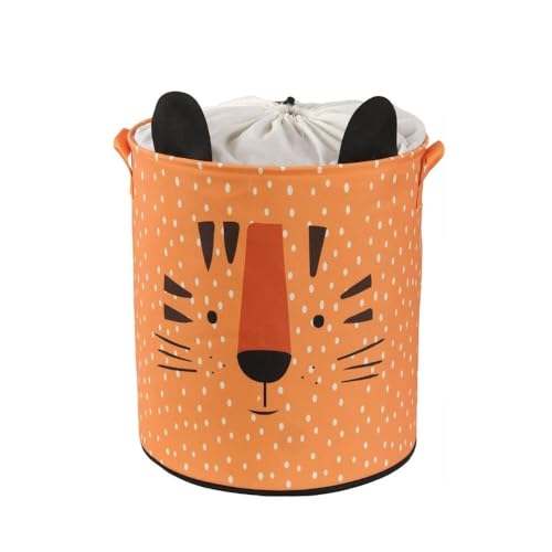 Prendi Home Cesto dobrável para brinquedos e roupas sujas, 37 x 40 cm, design de animais, malha respirável, ideal para quarto de crianças, quarto de bebé ou casa de banho