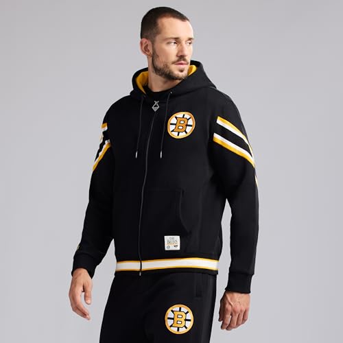 GAME 7 NHL mens X Nhl Men's Officially Licensed Long Sleeve Zip Up Hooded Fleece Sweatshirt - Image 3