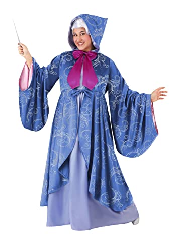 Fun Costumes Cinderella Adult Plus Size Premium Fairy Godmother Costume Womens Magical Purple Halloween Outfit 1X