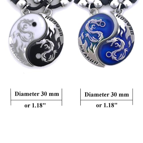 Tapp Collections Dragon Yin Yang 2 Pendant Necklaces Set3