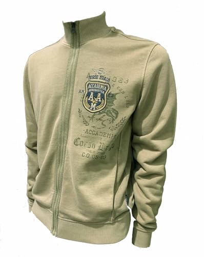 Cardigan Aeronautica Militare FE1926 pull homme zippé bleu marine style Corso Dragon