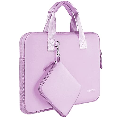 HSEOK 13 13,3 13,5 Maletín Impermeable de Neopreno Elástico con Bolsillo para Accesorios,...
