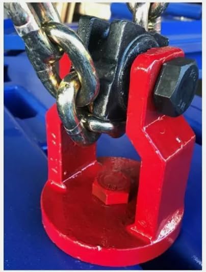 AUTO Body Frame Rack Universal Down Puller Attachment Heavy Duty Chain Guide (Aqua)