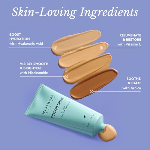 Westmore Beauty Supreme Creme All-Over Complexion Perfector – Long-Lasting CC Cream Foundation - Waterproof & Transfer-Resistant Skin Tint - 3.3 Oz Medium - Image 5