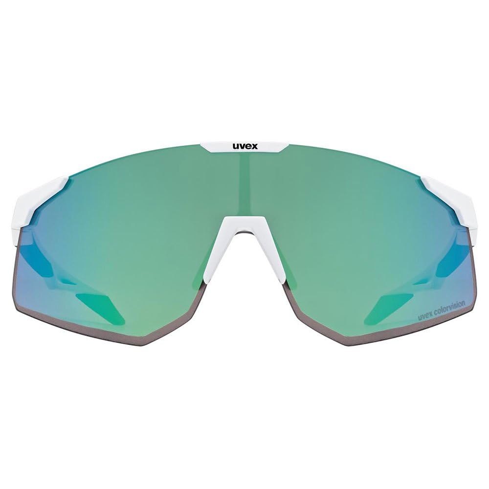 uvex Sonnenbrille PACE PERFORM CV – Weiß matt/spiegelgrün