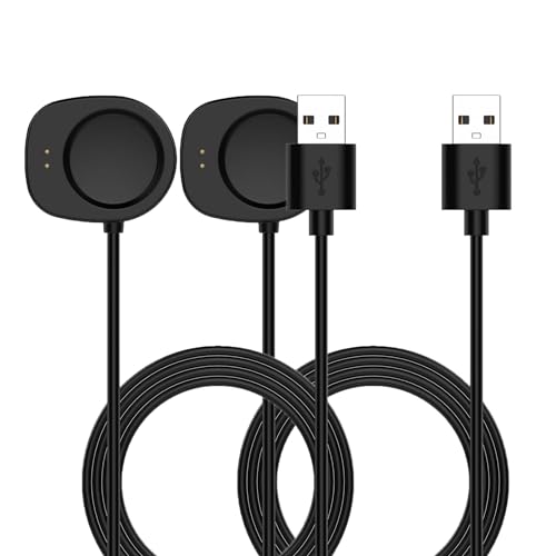 Compatible for Amazfit Balance Smartwatch Charger, Magnetic Charger Replacement USB Charging Cradle Dock Stand Cable with 3.3ft for Amazfit Balance?A2286? Accessories (Black+Black)