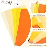 Żółty papier kartonowy - 60 arkuszy, 6 kolorów, niebieski A4, 250 g/m2 / 92 funtów, ciężki do drukarki, tworzenia kart, rękodzieła, scrapbookingu PAC06MX5