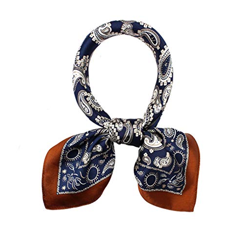 Image of ANDANTINO 100% Mulberry Silk Scarf -21 inch Square Neckerchief with Gift Packed