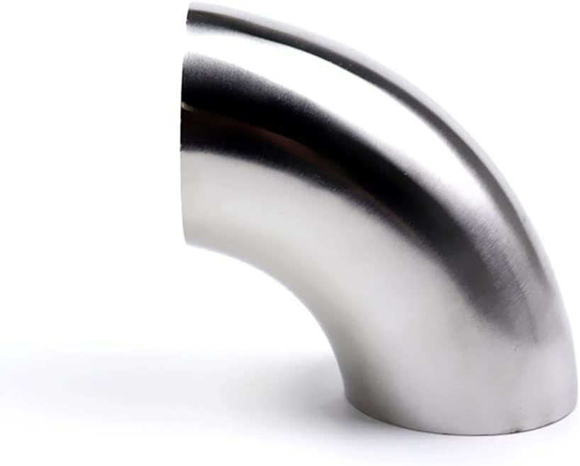 Hose Pipe Connector,Butt Weld Elbow 90 Degree, Sus 304 Stainless Sanitary Pipe Fitting Homebrew/Od 45Mm