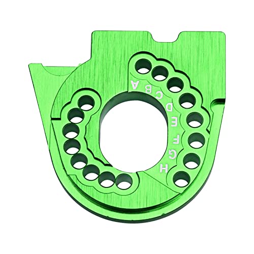 Image of Hobbypark Aluminum Motor Plate for Traxxas TRX4 TRX6 Motor Mounts (Green)