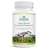 Active Hexose Correlated Compound 1500 mg Supplement, Natural 8 Mushroom Extract Supplement, Immune System, Liver Function, Natural Killer and T Cells Activity, 90 Veggie Capsules