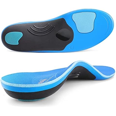 PCSsole Gel Einlegesohlen Arbeitsschuhe, Orthopädische Einlegesohlen, Entlasten Fersensporn, Plantarfasciitis, Plattfüße, Komfort Schuheinlagen Für Herren und Damen.Blau(30cm) Cover