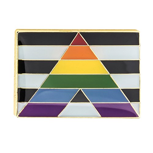 Patch Nation Straight Allies Pride Gay LGBT-Flagge, Metall-Anstecknadel