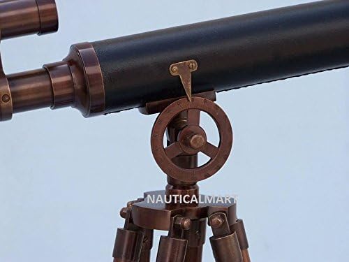Nauticalmart Floor Standing Bronze with Leather Griffith Astro Telescope 50"