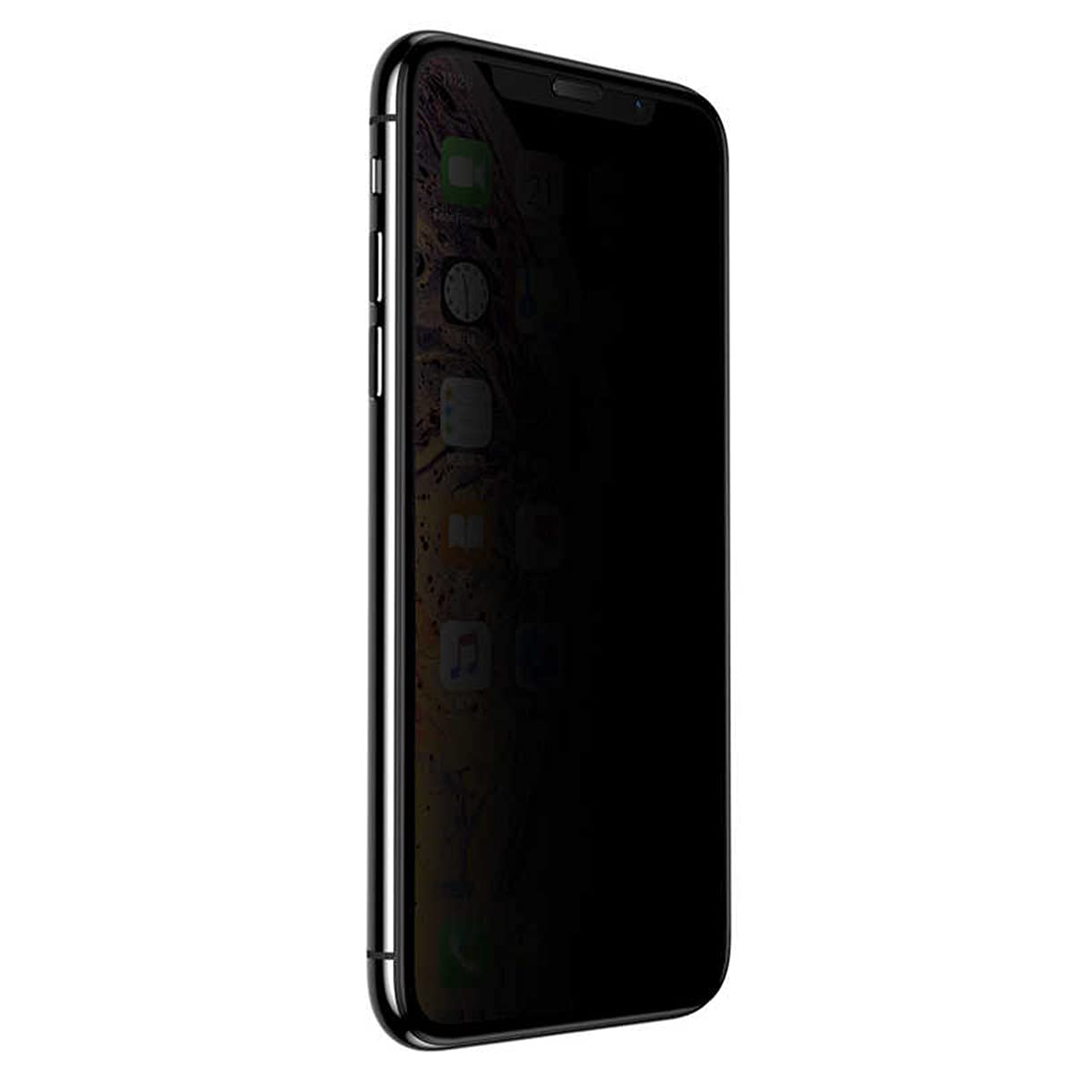 Zore Apple ile uyumlu iPhone 11 Anti-Dust Privacy Temperli Ekran Koruyucu Siyah