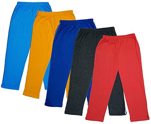 Image of IndiWeaves Girls Super Soft Cotton Solid 3 4th Leggings /Capris (Multicolor45, 8-9 Years) Pack of 5