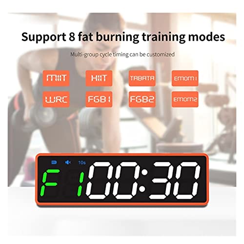 Temporizador digital para gimnasio con pantalla LED miniatura 6
