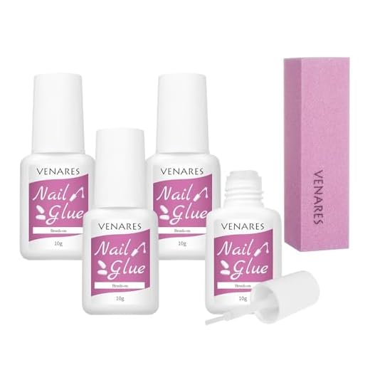 Strong Nail Glue with Brush Applicator