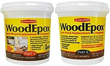 Abatron WoodEpox Kit - 2 Pint - 2-Part Structural Epoxy Adhesive Filler - Wood Filler Putty