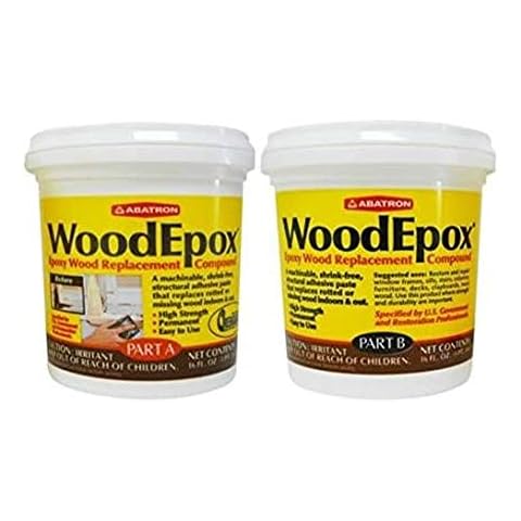 Abatron WoodEpox Kit - 2 Pint - 2-Part Structural Epoxy Adhesive Filler - Wood Filler Putty Cover