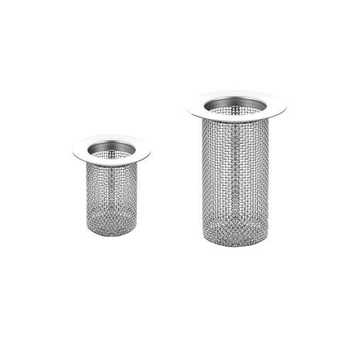 Filtro para desagüe de 2 piezas en acero inoxidable