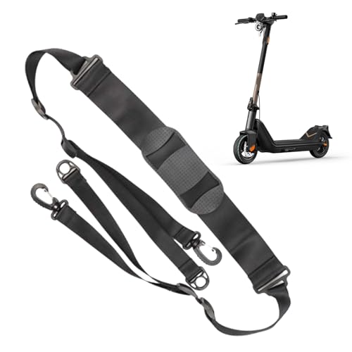 Correa de transporte para scooter eléctrico – ajustable ergonómicamente | Soporte para hombros para patinete electrónico, para adolescentes, adultos, estudiantes, desplazamiento, escalera, metro, tren