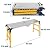 FUNTECK Versatile Portable Steel Work Platform and Welding Table with Casters | 55 x 14-inch Galvanized Tabletop | 1100 lbs. Load Capacity | Adjustable Height