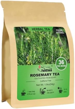 FullChea Rosemary Tea Bags, 36 Counts, Romero, Non-GMO, Caffeine-Free