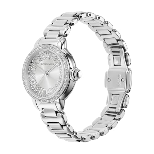 Emporio Armani silver stainless steel luxury watch – image 2
