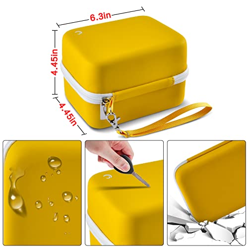 Case Compatible With Pvo/ For Meer Yg 300 1080P Hd Outdoor Movie Mini Projectors, Portable Led Pico Video Projector Hard Travel Carrying Small Bags(Box Only)-Yellow #TOP4