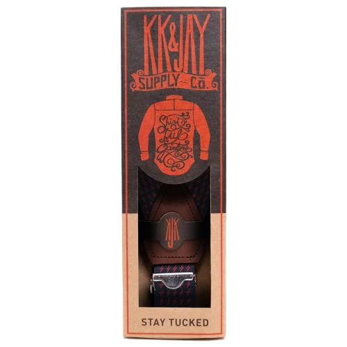 Image of KK & JAY SUPPLY CO. ORIGINAL Stay Tucked Shirttail Garters inchWashington inch Diamond Shirt Stays