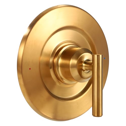 Replacement for Moen T2901 Gibson Posi-Temp Shower Trim Kit, Shower Valve Trim Kit Durable Metal Construction Modern Bathroom Upgrade (Gold)