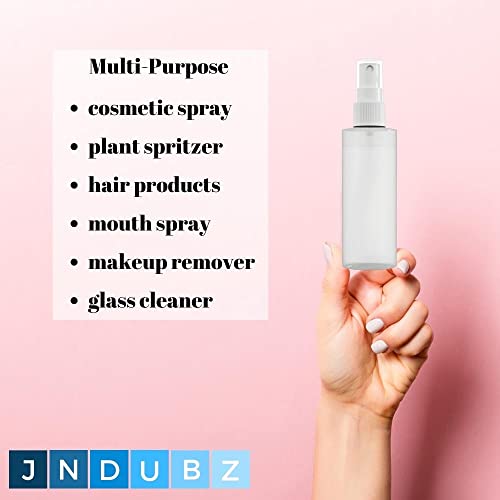 【Made In Usa】Plastic Spray Bottle Fine Mist 4 Oz (120Ml) – Refillable, Reusable, Portable Sprayer, Travel Size, Leak Proof For Household Use, Essential Oil, Cleaning Solution And Perfume (4 Pack) #TOP2