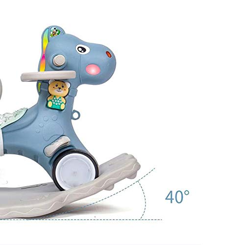 YWSZJ 2 in 1 Kids Horse Kinderwagen New Baby Schaukelpferd Kids Rocker Ride auf Toy Rocking Animal Child – Bild 7