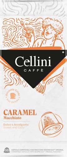 Caffè Cellini Crema Catalana Cápsulas Compatibles Nespresso* - 100pcs | Para Una Bebida Caramelizada Con Sabor A Postre