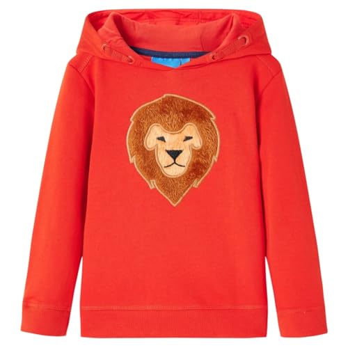Felpa con Cappuccio da Bambino Rossa 140